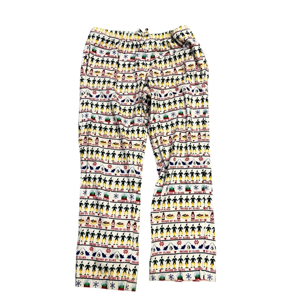 Hanna Andersson Mens Pajama Pants Sleepwear Elves Fair Isle Print Size‎ L